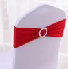 Camas de cadeira Spandex lycra capa de cadeira de cadeira de faixa festa de casamento sashe decoração de cores disponíveis