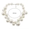 Accessorio decorativo per gioielli girocollo Accessori per collana clavicola con perle finte lucide