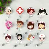 Brooches Plastic Badge Holder Cartoon Name Tag Card Pull Reels Retractable Doctors ID Lanyard