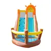 Grande deslize inflável para aluguel Business Start Kids Outdoor Play Diverty In Garden Backyard Pirate Ship Theme Super Sliding Toys Water Park com piscina de diversão aniversário