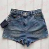 Damen Denim Shorts Klassische Designer Shorts mit hoher Taille Sommer Atmungsaktive Lässige Kurze Jeans