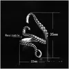 Band Rings Octopus Claw Band Rings Stainless Steel Ring Adjustable Animal Fashion Jewelry Drop Delivery Jewelry Ring Dhjrz