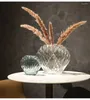 Vases Light Luxury Glass Wedding Flower Clear Vasi Vetro High Quality Hydroponics Shell Vase Home Desk Decor