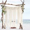 Tapices Tejido a mano Macrame BohemianTapestry Tapiz colgante de pared Ventana Puerta Cortinas Fondo de boda Decoración del hogar 231124