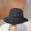 Sombrero de lavado de verano de diseñador para mujer sombrero de protección solar de borde sin rematar de ala ancha sombrero de cuerda 11