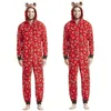 Familjsmatchande kläder Julpyjamas Familj Matchande kläder Red Hooded Romper Mor och dotter Fader son kläder Mamma baby barn sömnkläder 231123