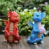 Christmas Decorations Cool Dragon Garden Statues Baby Figurines And Resin Purple Dinosaur Art Scale Sculpture Home Decor Desk Figures 231124