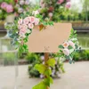 Flores decorativas Arco de casamento Arco artificial Exibir planta falsa para recepção Decoração de mesa de coração
