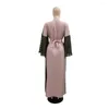 Vêtements ethniques robes de dinde musulmane pour les femmes Eid Ramadan Abaya Kaftan Dubaï manches évasées Robe longue Moyen-Orient Islam Jilbab Robe