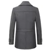 Men's Wool Blends Autumn Winter Woolen Coat Men's Business Casual Fashion Men's Thickened Warm Extra Large Men's Trendy Trench 231123