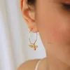 Pendientes colgantes, joyería de aro de abeja de Color dorado para mujer, abalorios femeninos de fiesta personalizados Vintage, accesorios de Piercing para la oreja