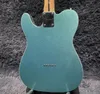 Guitare électrique TL, corps en acajou, couleur bleu métallisé, touche en palissandre, Double reliure, guitare à 6 cordes