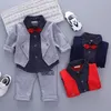 Familie Passenden Outfits 2023 Mode Herbst Baby Jungen Kleidung Set Sport Anzug Kinder Sets Kinder Denim Für Kleidung 1 3 4 jahr 231124
