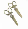 Charms 30st/Lot 25 60mm 3 Color Antique Metal Eloy Big Scissors Charm Pendants Jewelry F0172