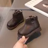 Botas Cozulma Bebê Crianças Meninas Primavera Outono Tornozelo Alto Sapatos para Crianças Meninos Forro de Pelúcia Moda Tamanho 15-19