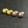 Серьги -грибки с хорошими женщинами из желтого золота Au750 Shine