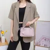 Evening Bags Luxurious Yak Skin Purple Pink Shell Shape Day Clutch Serpentine Cowhide Leather Women Shoulder Crossbody Bag High Quality 231123