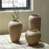 花瓶レトロフラワーアレンジメント陶器ポットセラミックZen Yi ji feng bb el decorative device