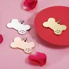 Charms Pet Dog Bone Crystal Pendant Diy For Necklace/keychain Jewelry Making 5pcs Mirror Polished Stainless Steel Accessories