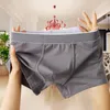 Underpants Mens Cotton Boxer Briefs Mid-Rise Underwear Sexy U Convex Pouch Teenage Breathable Young Boys