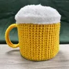 Berretti Ly Designed Europa e Stati Uniti vendono cappello con tazza di birra 3D invernale caldo da uomo in lana lavorata a maglia
