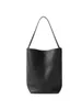 The Row's top layer cowhide niche high-end feeling large capacity commuting tote bag for women's one shoulder portable bucket bag 231124