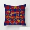 Almofada / travesseiro decorativo travesseiro 45 / 45cm2023 azul Natal fronha casa decorativa gota entrega casa jardim casa têxteis dhxu8