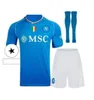 Zestaw dla dorosłych 23 24 Maglia Napoli Koszulki piłkarskie 2023 2024 Neapol Men Men Shirt H.lozano Kvaratskhelia Simeone Maradona Osimhen Anguissa Elmas Football Jerseys