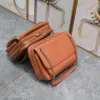 Роскошная женская сумка New Niki Camera Bag Модная дизайнерская сумка с квадратным клапаном на цепочке Загорелая воловья кожа Почтальон Сумка на одно плечо Сумка через плечо