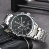 2023 Wysokiej jakości najlepsza marka Hugo Bosx męskie zegarek Business Casual Stali Stal Strap wielofunkcyjny Chronograph Automatyczne kwarcowe wglądanie