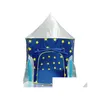 Other Children Furniture Pop Up Kids Tent - Spaceship Rocket Indoor Playhouse For Boys And Girls Drop Delivery Home Garden Dhonw