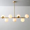 Pendelleuchten Nordic Lights Milchglaslampe Moderne Wohnzimmer Hängeleuchte Loft Küchenarmaturen Schlafzimmer