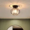 Plafonniers industriels cristal lumière élégant élégant fer éclairage créatif pour E27 LED barre décor à la maison éclairage