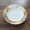 Plates 1PCS Tableware Ceramic Dinner Dessert Plate Steak Salad Snack Cake Restaurant Supplies Bone China Dinnerware Sets