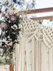 Tapices Tejido a mano Macrame BohemianTapestry Tapiz colgante de pared Ventana Puerta Cortinas Fondo de boda Decoración del hogar 231124