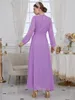 Ubranie etniczne maroko sukienka imprezowa muzułmańskie kobiety abaya szyfonowa modlitwa z długim rękawem szata Indie Abayas Dubai Turcja Longue vestidos Largos