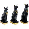 Resina artesanato exótico costumes estatueta estátua gato egípcio deusa bastet estátua decoração para casa presentes ornamentos vintage t20071236h