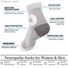 Ankelstöd 1Pair Nropathy Socks - Perifer nritis Kompression Diabetiker Toess Foot Seves för nervskador smärta i fötter ank gikt Q231124