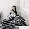 Quality Blankets 16 Designs Letter Woolen Cashmere Blanket 135X170Cm Shawl Scarf Thick Soft Wool Warm Plaid Sofa Bed Decoration Air Conditio