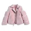 Chaquetas Chaqueta para niñas pequeñas Otoño Invierno Niños Polar con cremallera Abrigos de cuero de lana cálidos sólidos 231123