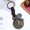 Keychains Zodiac Sign Keychain 12 별자리 Leo Libra Scorpio Star Aquarius Pendants 키링 키 홀더 빈티지 패션 생일