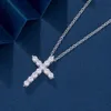 Collier Ism de styliste en V incrusté de diamants, pendentif croix, créatif, Simple, chaîne de collier de foule, cadeaux de vacances de haute qualité