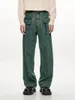 Men's Jeans 2023 Original Korean Loose Straight Wash Retro Green/Black Casual Pants High Quality Streetwear Trousers M-2XL