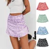 Rokken vrouw rokken harajuku geprinte rok hoge taille zomer Europese en Amerikaanse windroze bloem dames wsl4223 230424