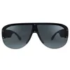 Fashion luxury man designer sunglasses for men and woman 4391 Black Plastic Shield Sunglasses Grey Lens plastic lenses that of246o