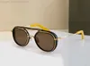 Pilot Navigator Spacecraft Sunglasses Grey Gold Mirror Men Women Fashion Summer Shades Sunnies gafas de sol UV400 Protection Eyewear with Box 8SS4