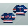 GDSIR Custom Steve Janaszak 1980 Miracle On Ice Team USA 1 Jersey Hockey New Ed S-L-xl-xxl-3xl-4xl-5xl-6xl