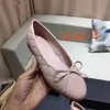 scarpe di tela mocassino espadrillas 2023 vera pelle di agnello firmata Estate primavera Appartamenti taglia 34-42 Scarpe da donna comode casual rilassate di lusso punta trapuntata