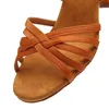 Ballroom- Women Latin Tango Soft Sole Jazz Shoes Girls Salsa Shoes 5.5/7.5cm Practice Sandaler 230424