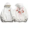 Kvinnors hoodies koreansk version rolig jordgubbe ren bomulls huva tröja kvinnor kreativ tryckning lös casual höstmönster